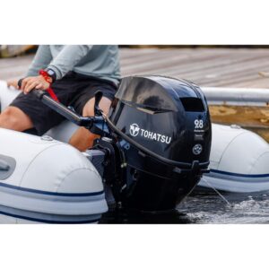 tohatsu 9.8 hp tiller outboard motor mfs9.8c 2025